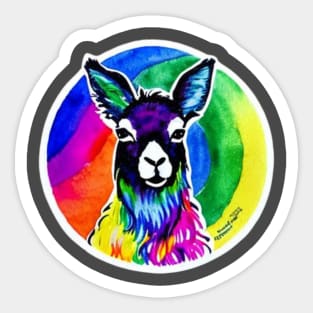 Handsome Llama Sticker